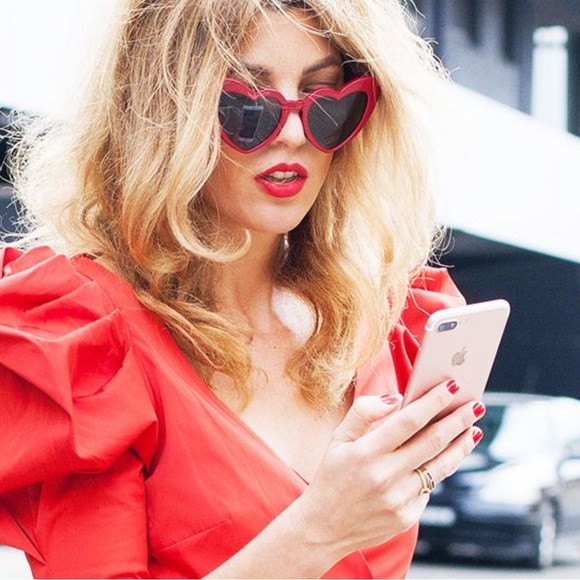 Saint Laurent New Wave Heart LouLou Sunglasses - Picture 7 of 14